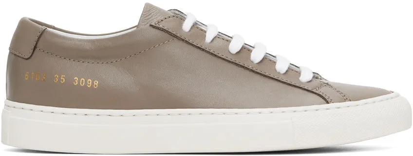 Common Projects Taupe Achilles Sneakers