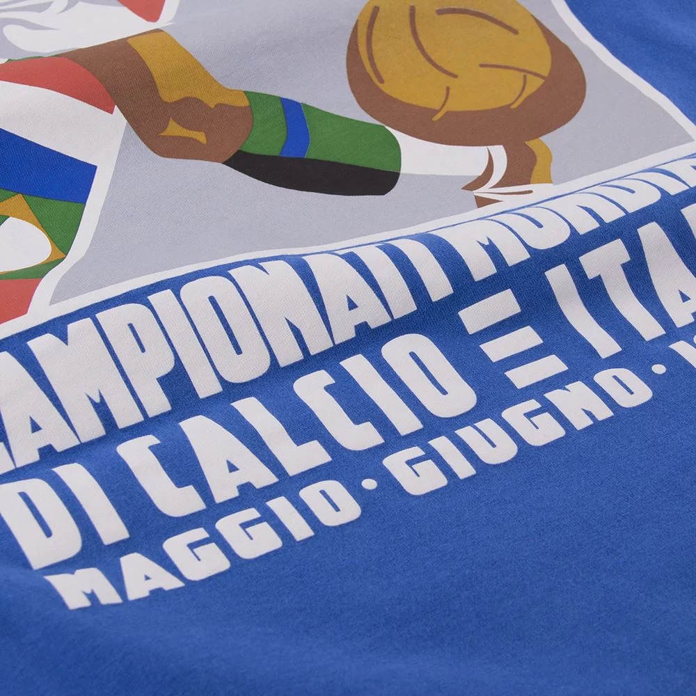 COPA Football - Italy World Cup 1934 Poster T-Shirt - Blue