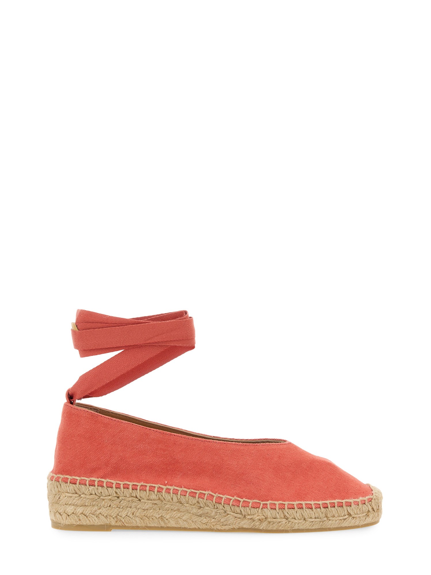 COTTON CANVAS ESPADRILLE WEDGE SANDALS BY CASTAÑER