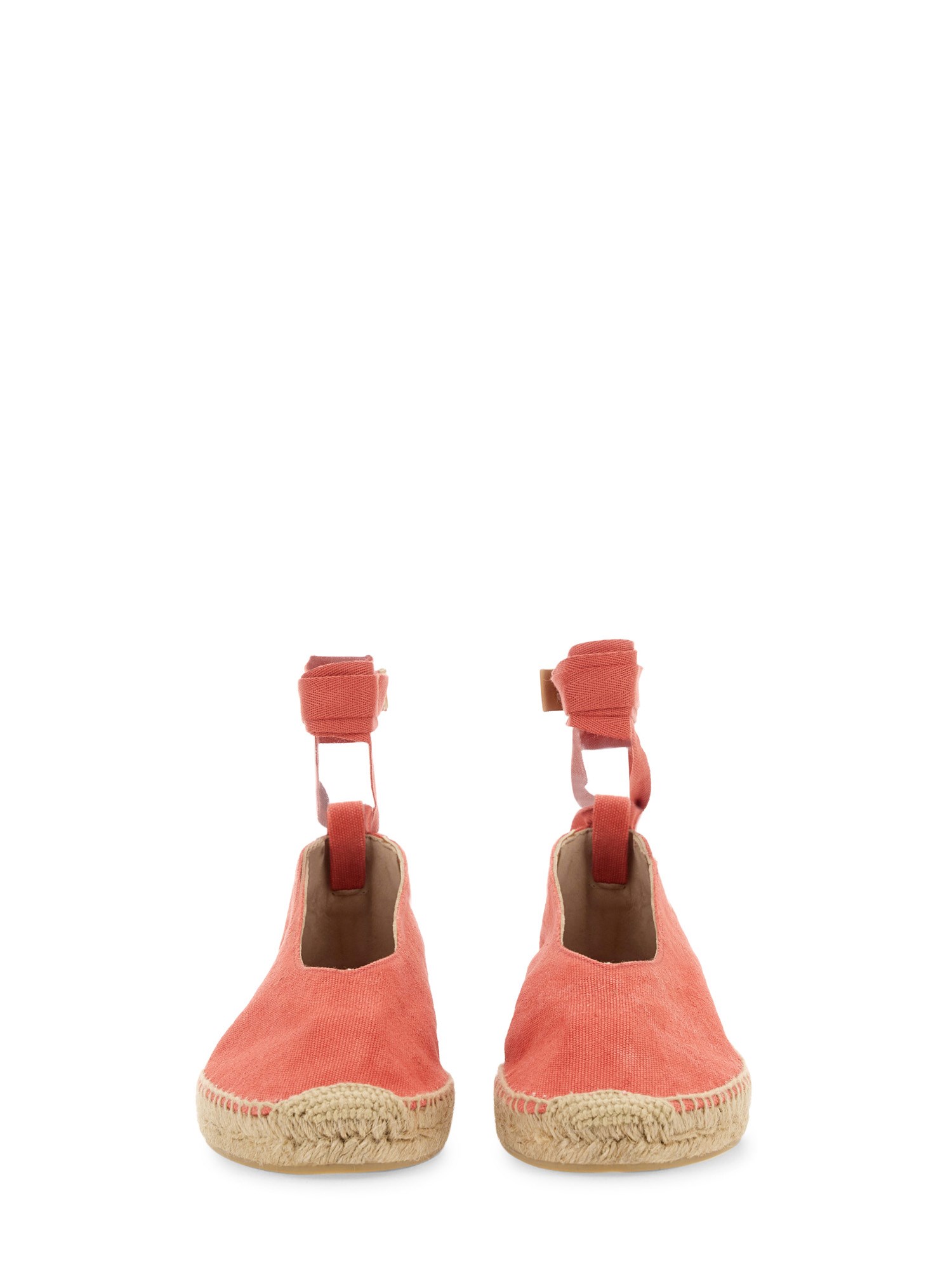 COTTON CANVAS ESPADRILLE WEDGE SANDALS BY CASTAÑER