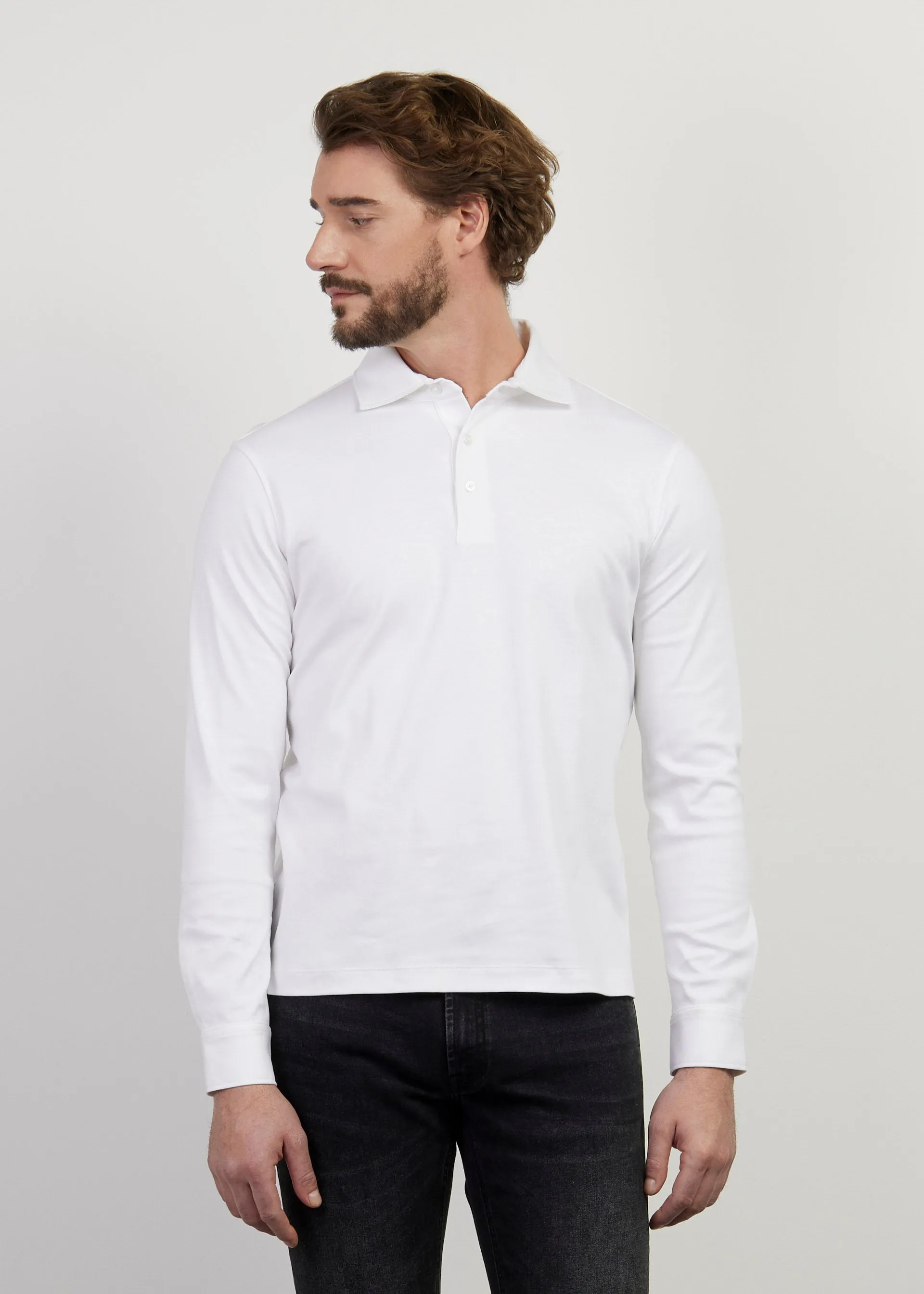 Cotton interlock polo