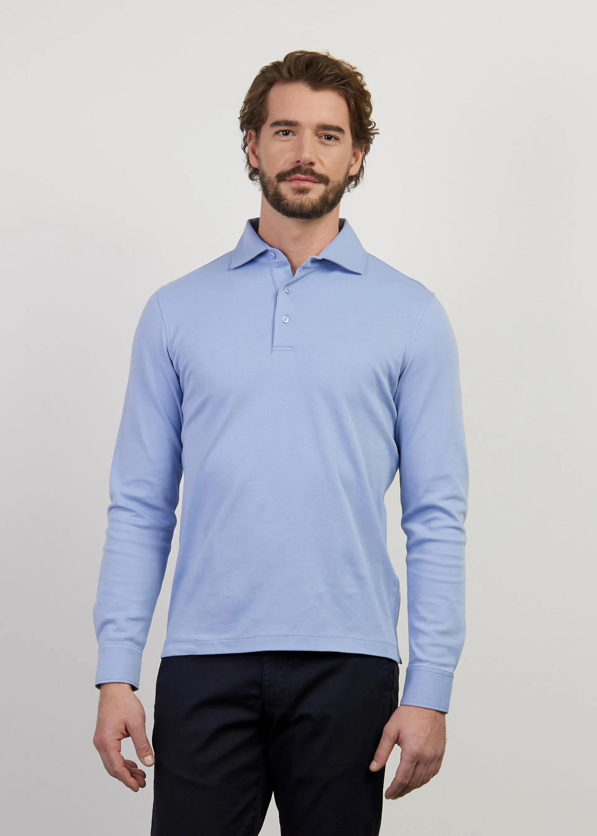 Cotton interlock polo