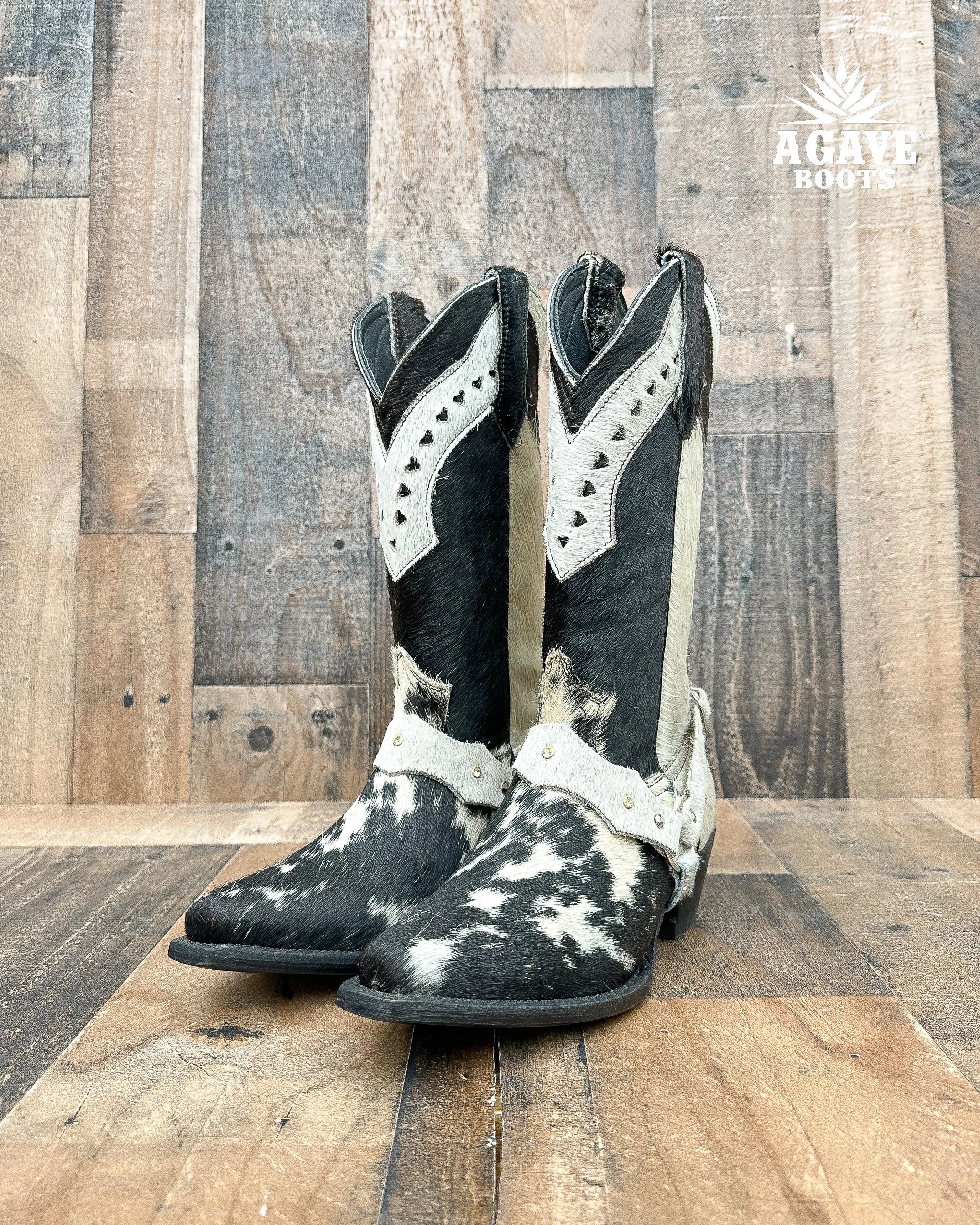 Women's Snip Toe Cowhide Boots.