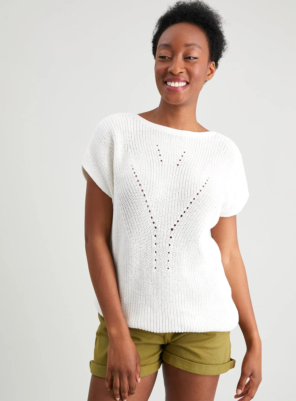 Cream Bar Back Jumper - Size 16 | Stylish Jumpers at Tu