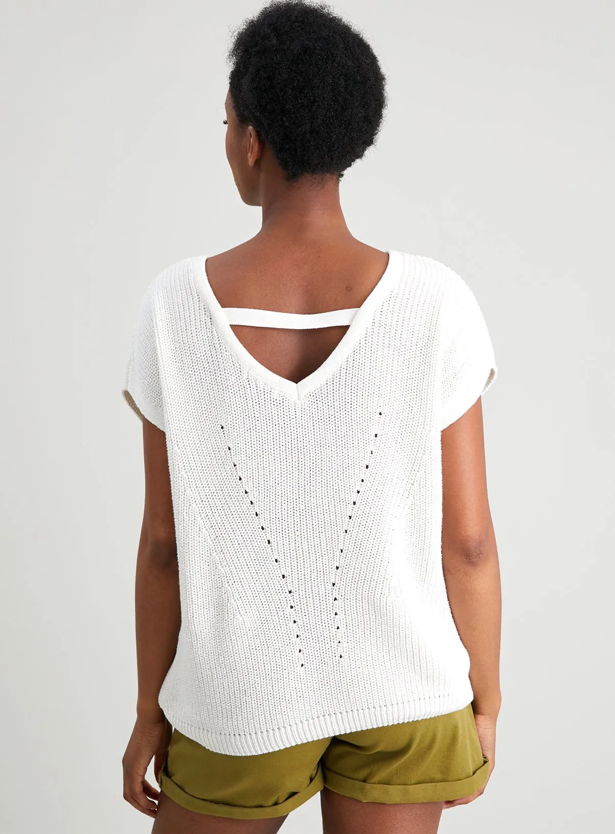 Cream Bar Back Jumper - Size 16 | Stylish Jumpers at Tu