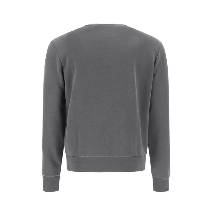 CREW NECK SWEATSHIRT WITH LOGO EMBROIDERED Man Light grey