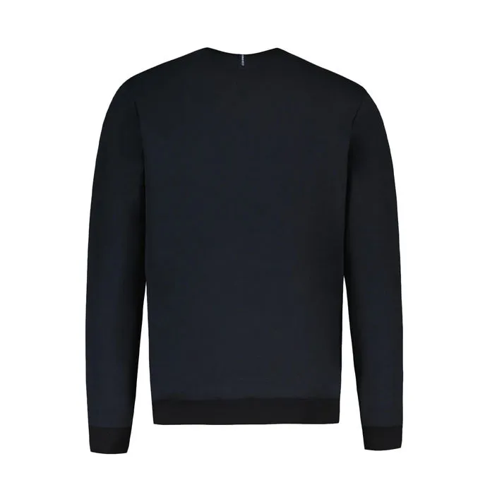 Black Crewneck Sweater for Men - Essential Number 4