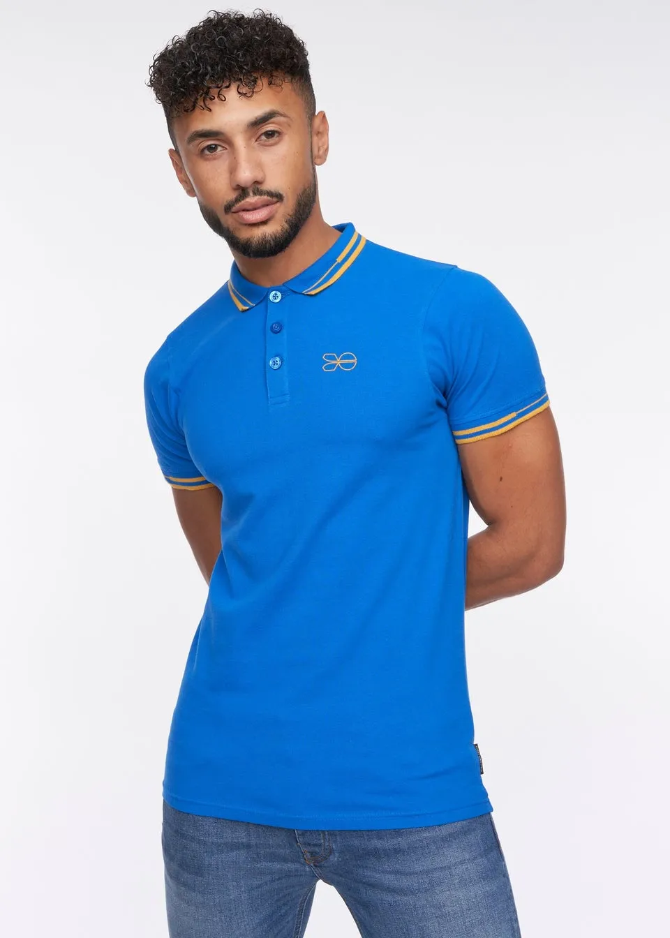 Crosshatch Blue  Kermlax Polo