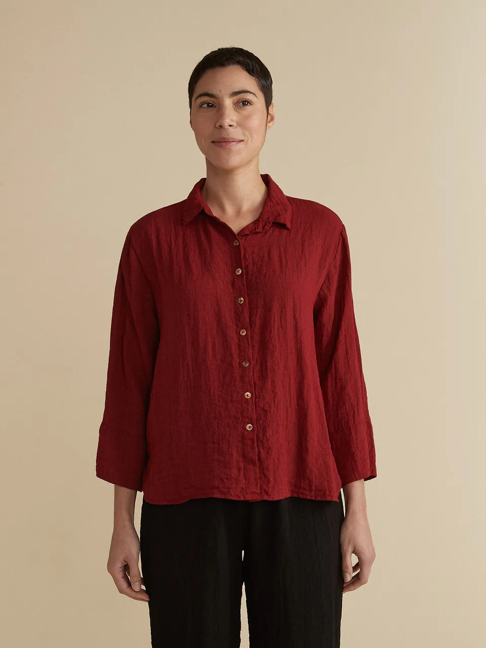 Cut Loose Fall Parachute Crop Easy Shirt