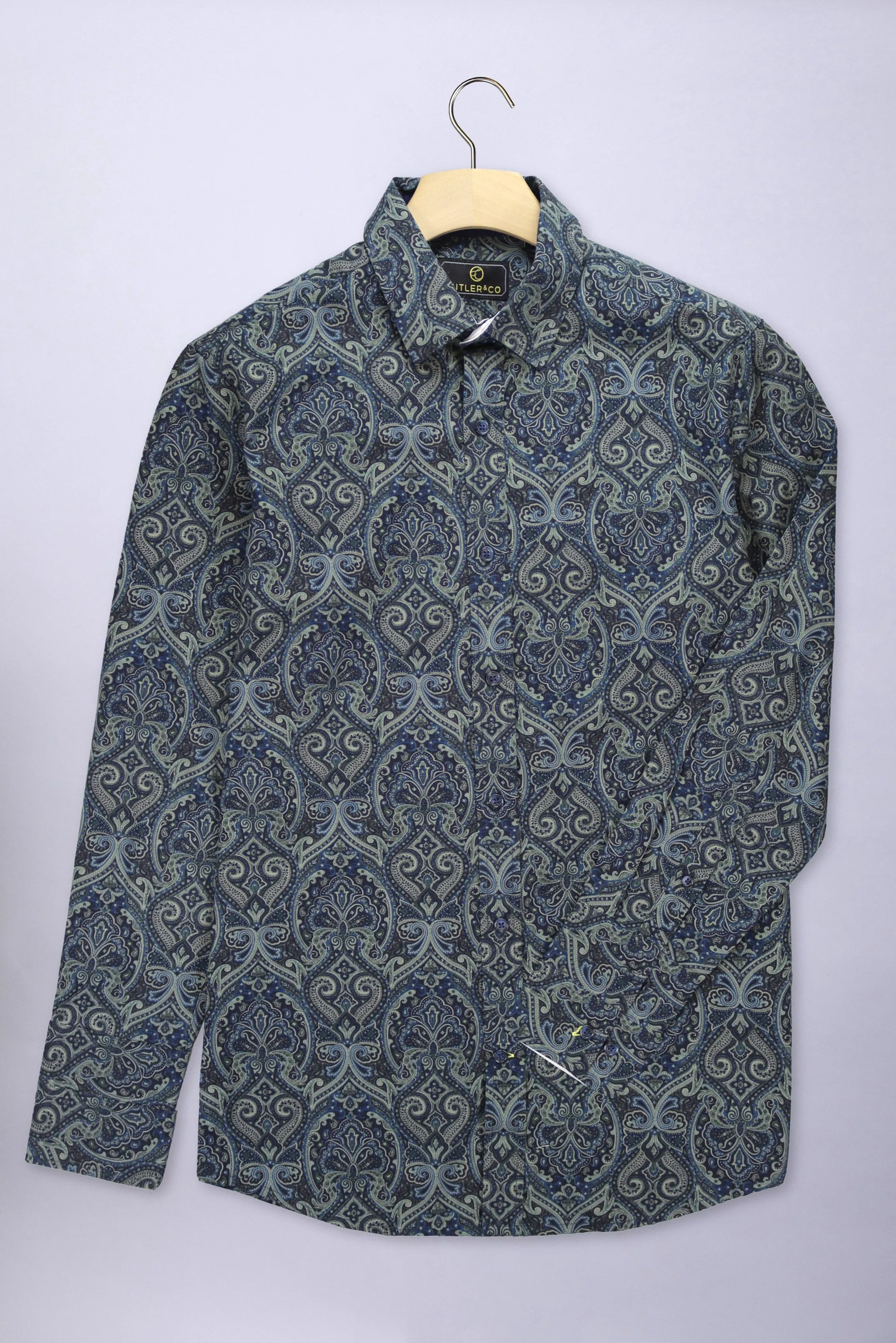 Cutler & Co Thunderstorm Paisley Blake Shirt