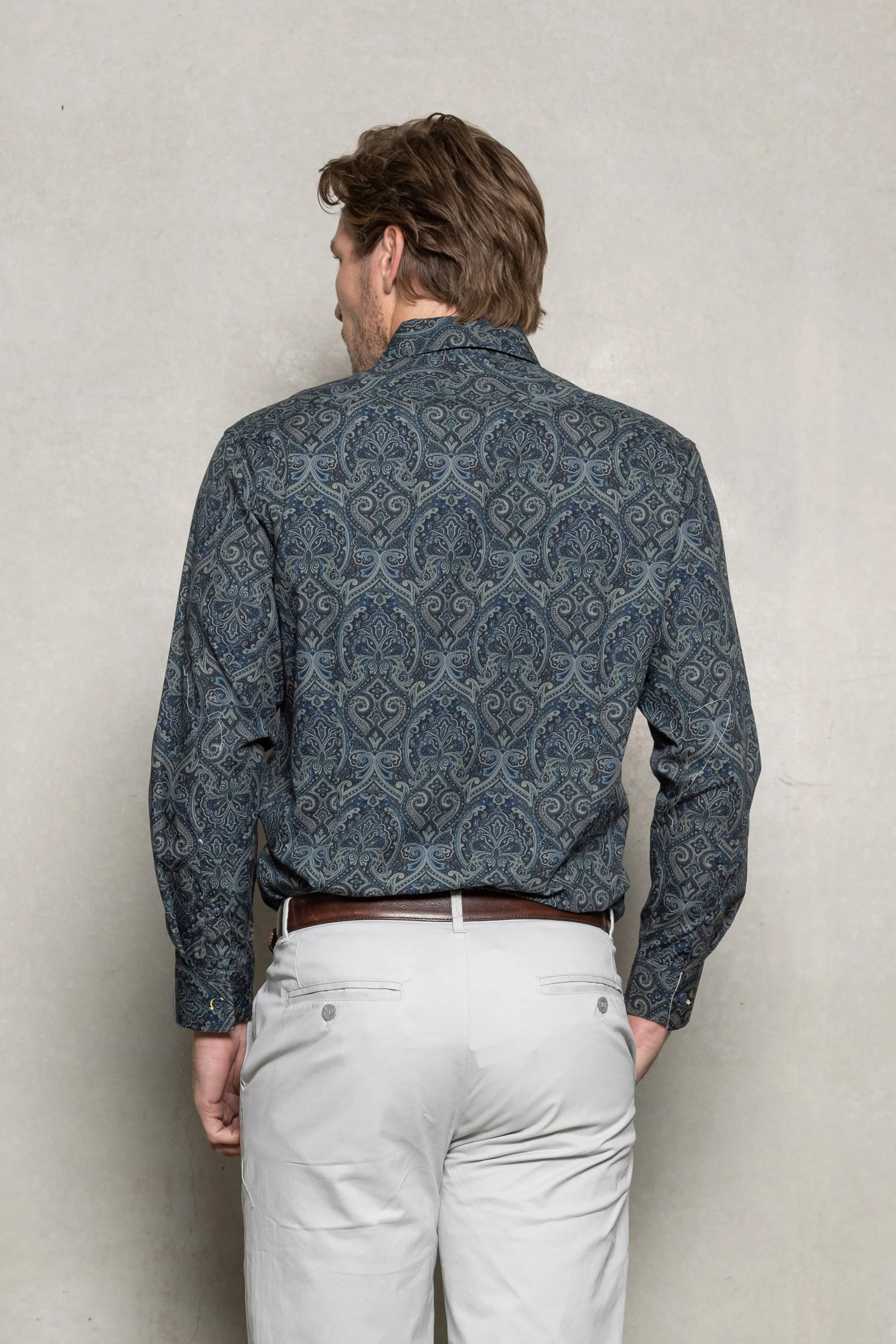 Cutler & Co Thunderstorm Paisley Blake Shirt