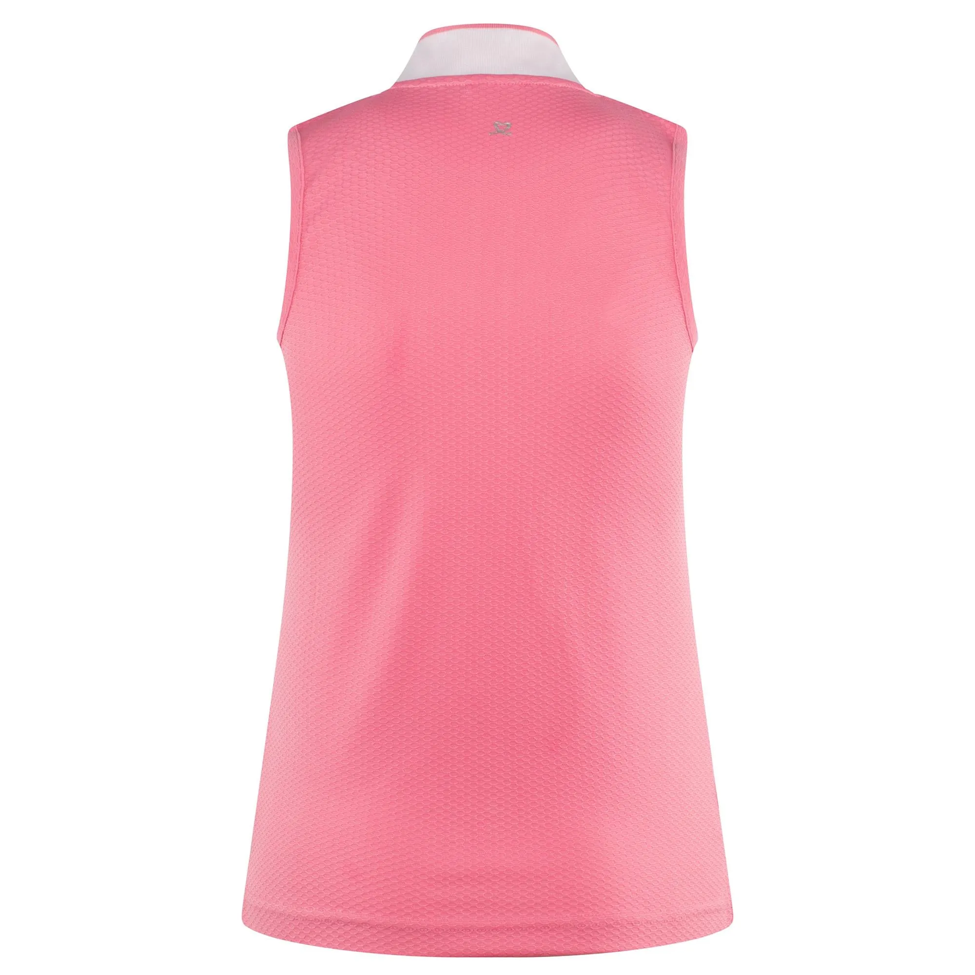 Daily Sports Women's Sleeveless Polo Shirt in Pink Sky.