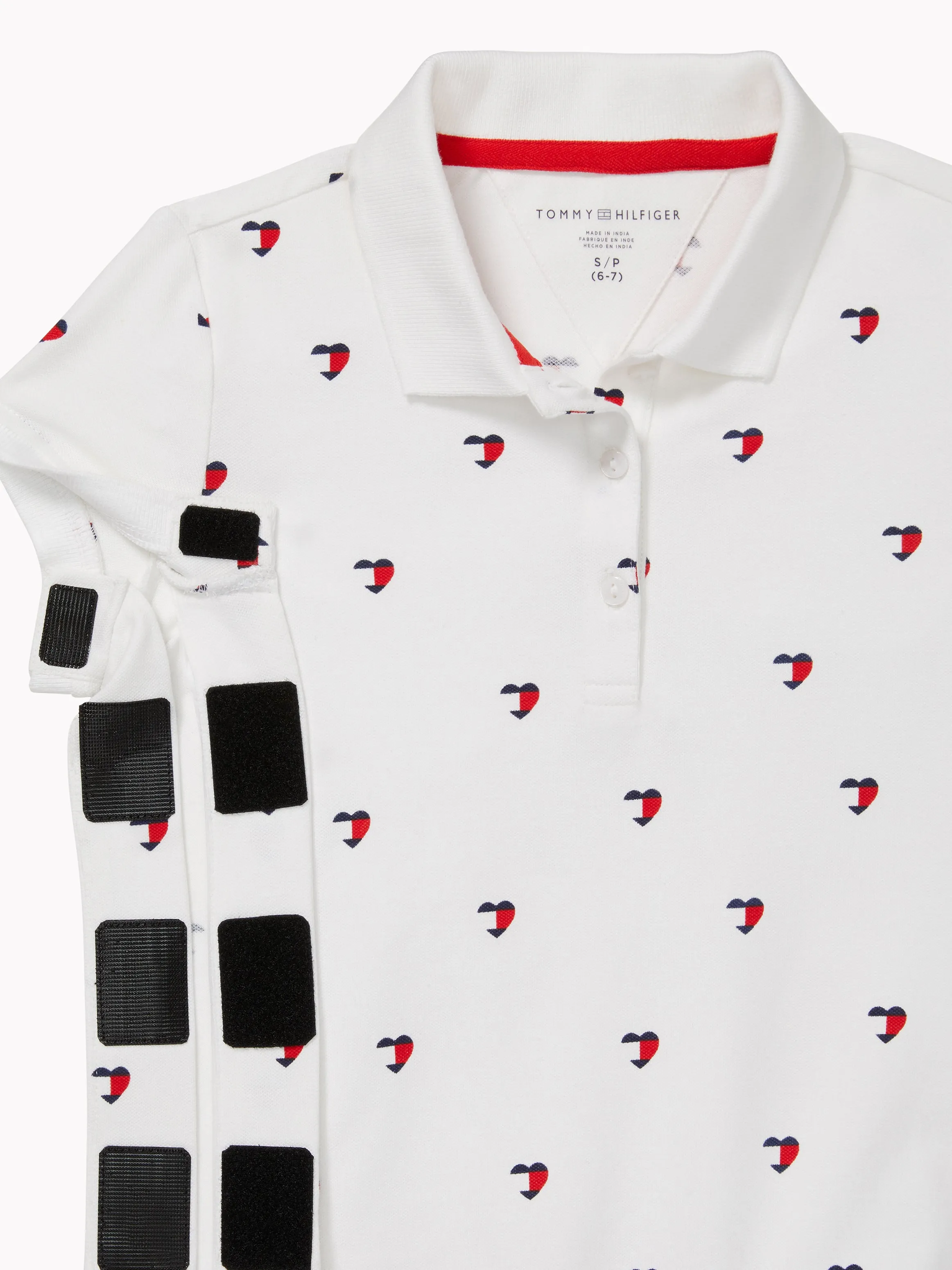 Daniel Heart Polo (Girls) - White Multi