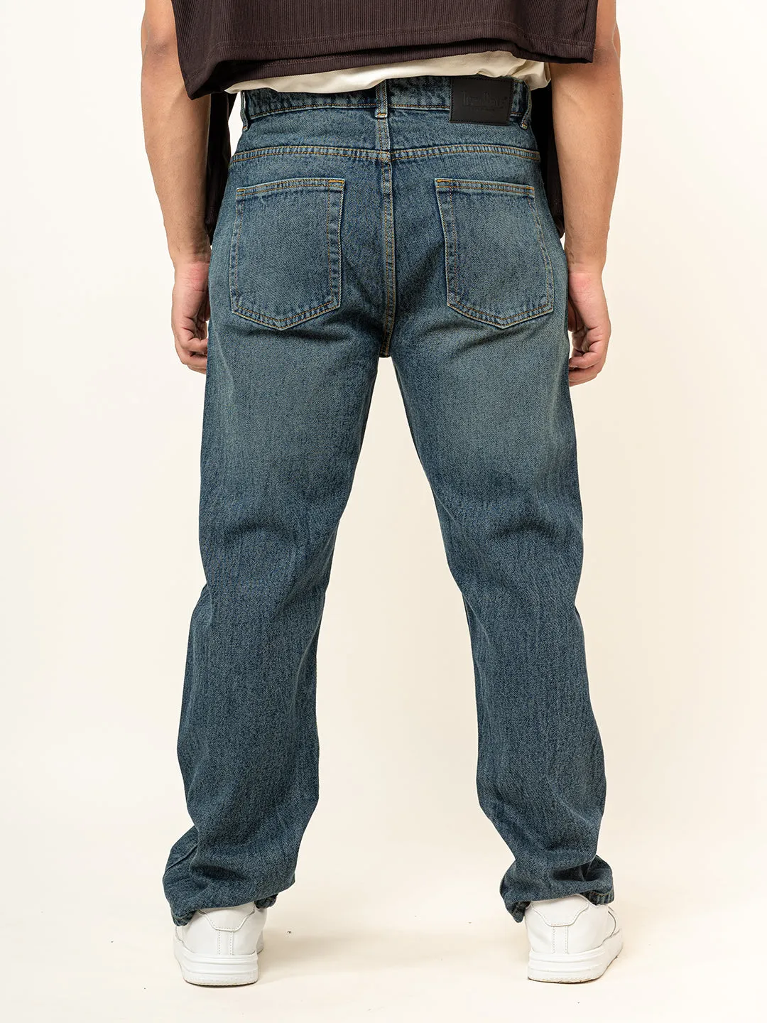 Dark Blue Baggy Denim jeans