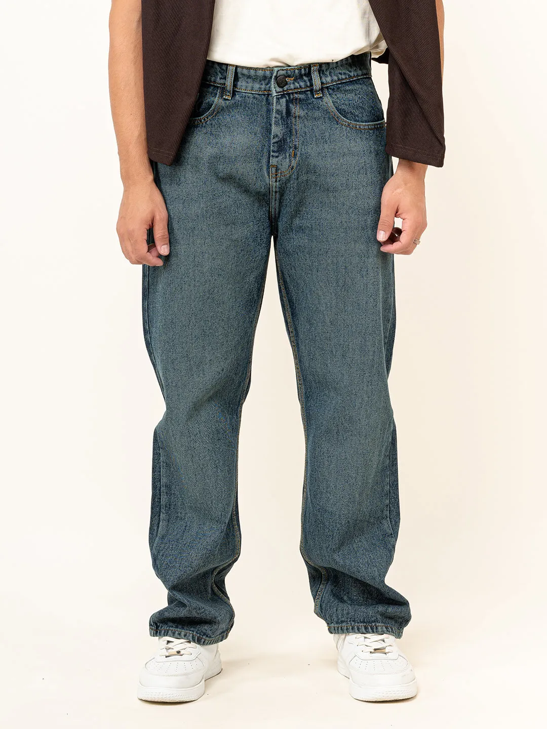 Dark Blue Baggy Denim jeans