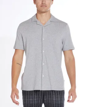 Heather Gray Dawson Knit Resort Shirt