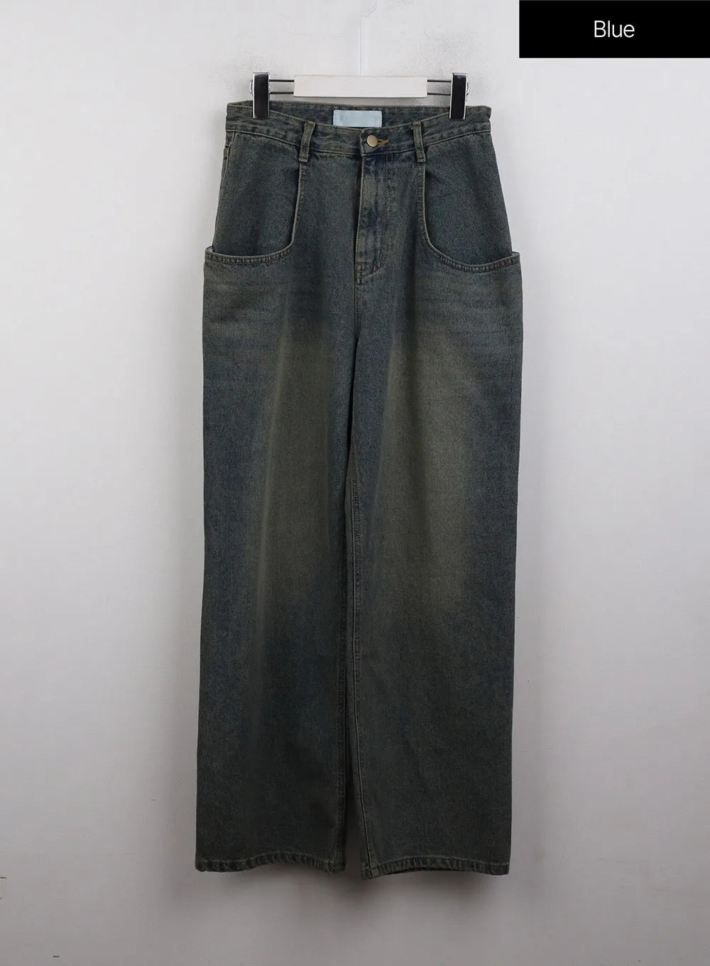 Denim High Waist Wide Leg Jeans CJ411