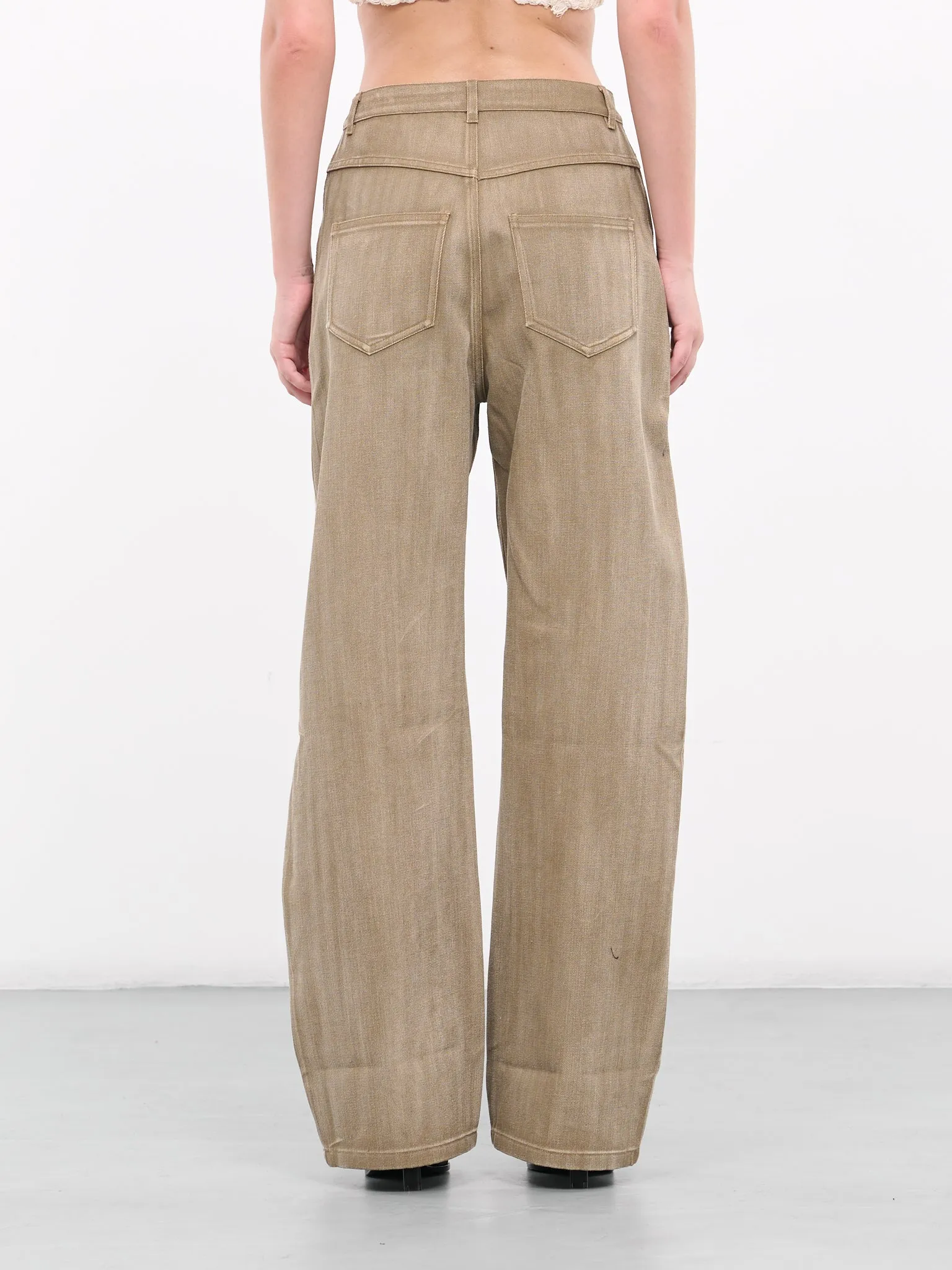 Denim Trousers (P003-MINERAL-BEIGE)