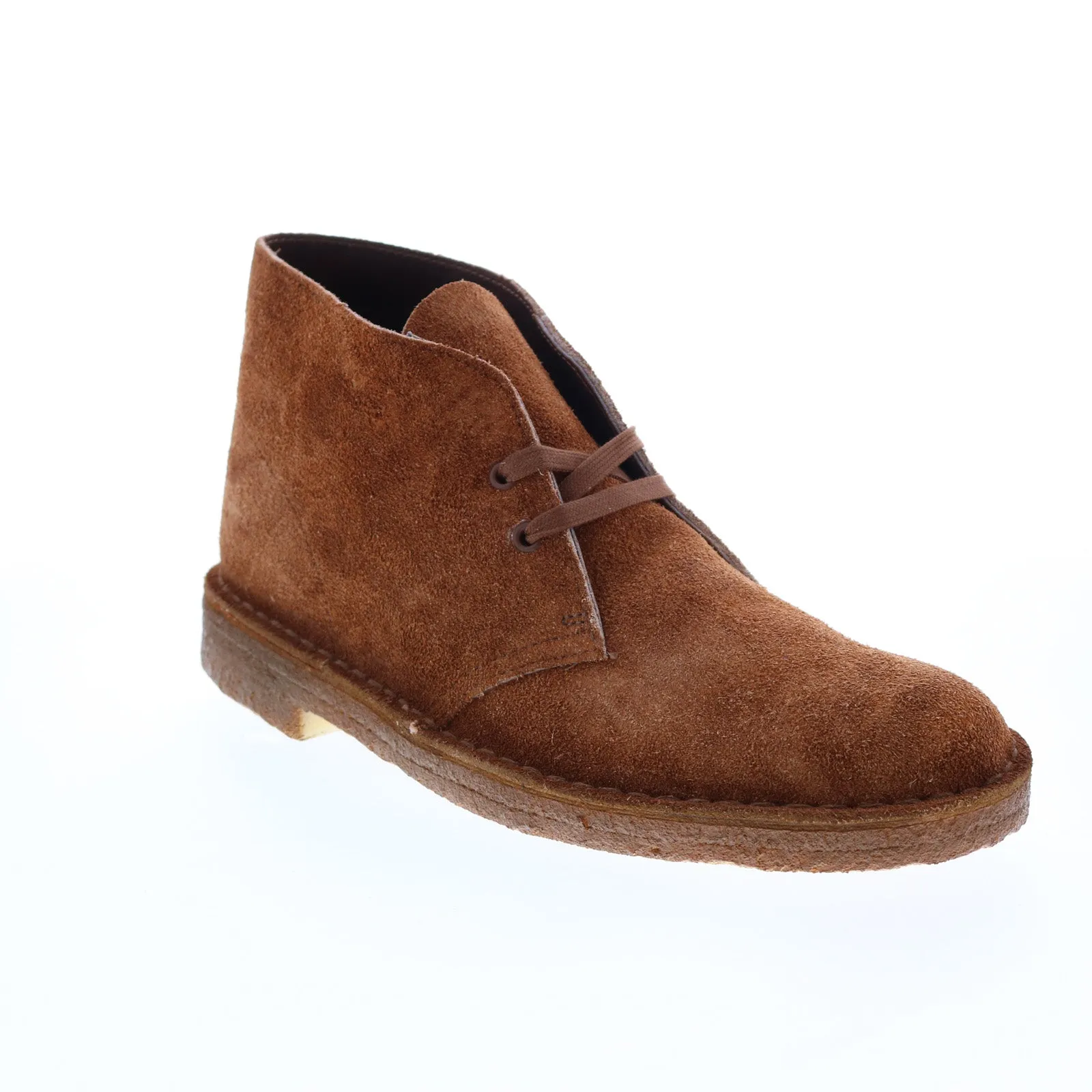 Desert Boot Mens Suede Chukka Boots - Brown Lace-Up by Clarks