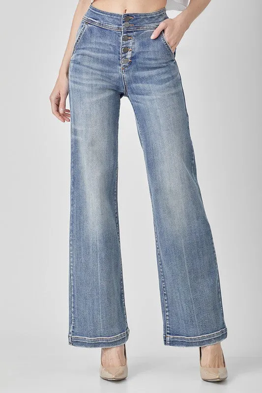 Desiree High Rise Flare Jeans - Medium