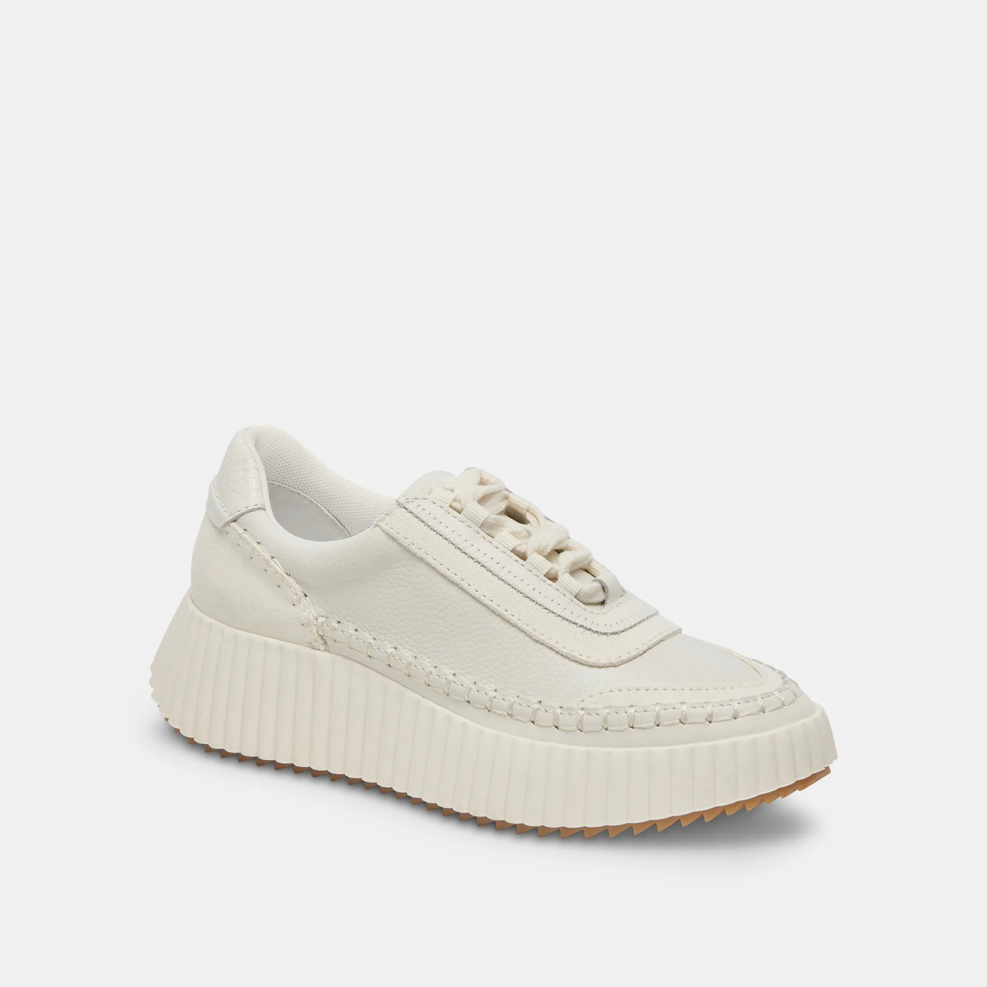 DOLEN SNEAKERS WHITE LEATHER - re:vita