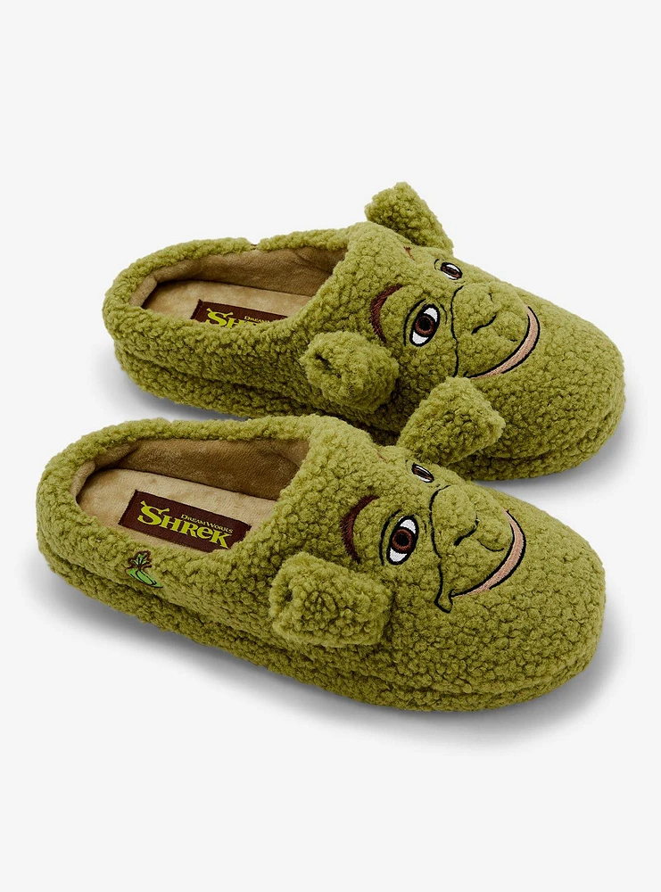 DreamWorks Shrek Figural Men's Sherpa Slippers — BoxLunch Exclusive