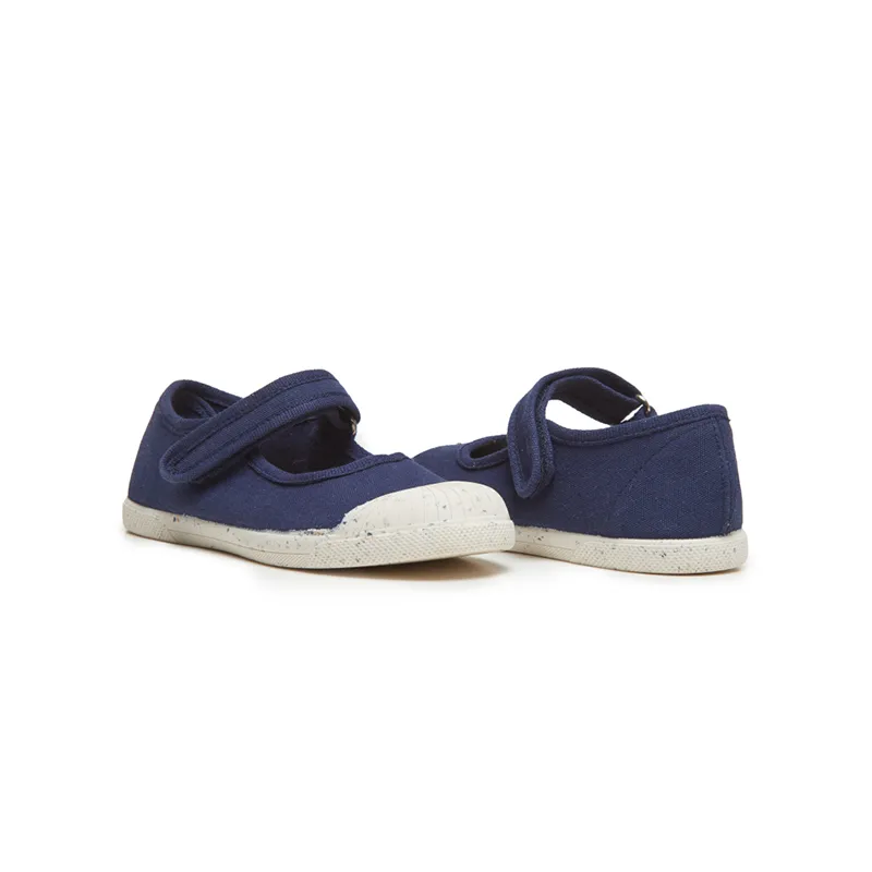 Canvas Mary Jane Sneakers in Navy