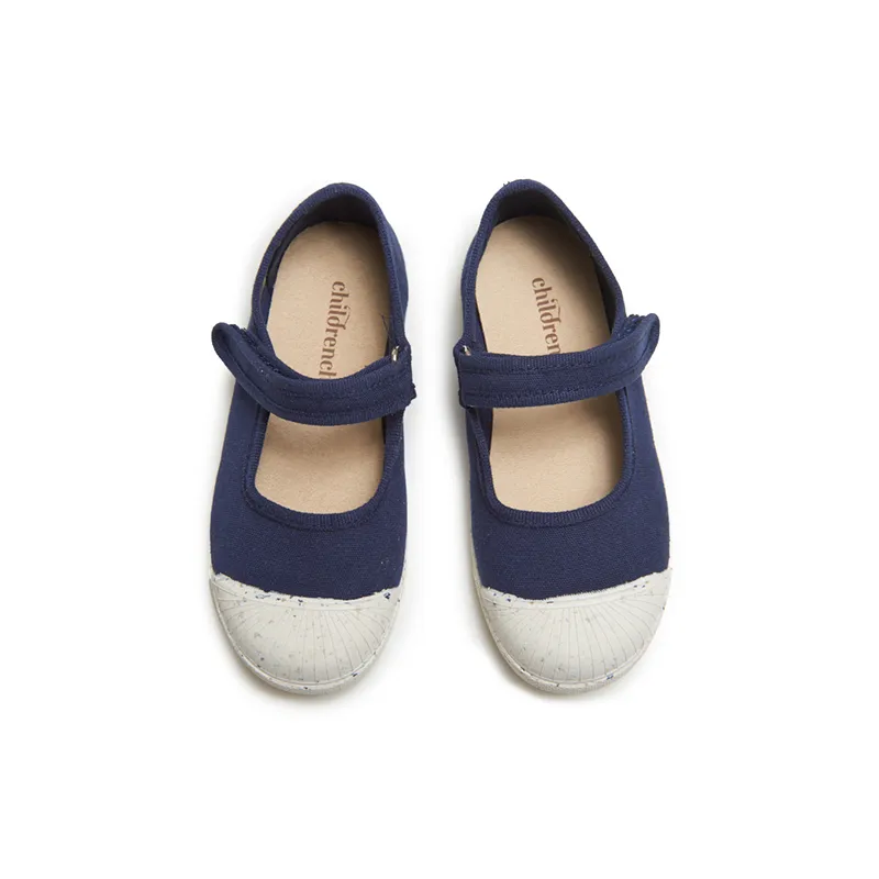 Canvas Mary Jane Sneakers in Navy