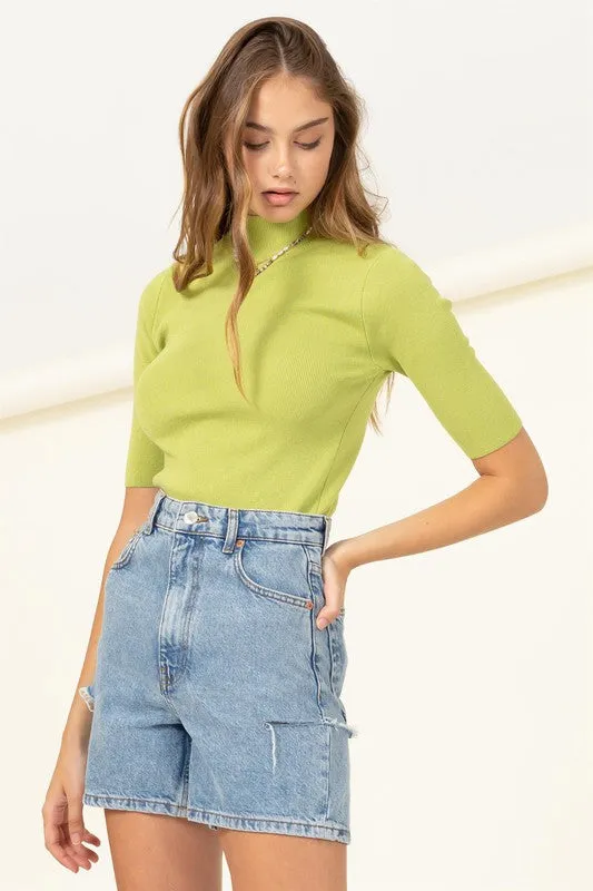 Elizabeth knit shirt, Green