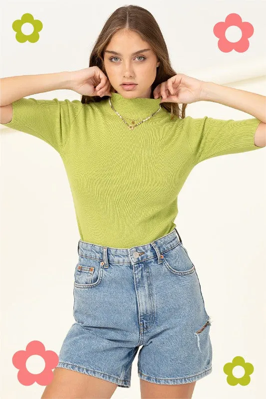 Elizabeth knit shirt, Green