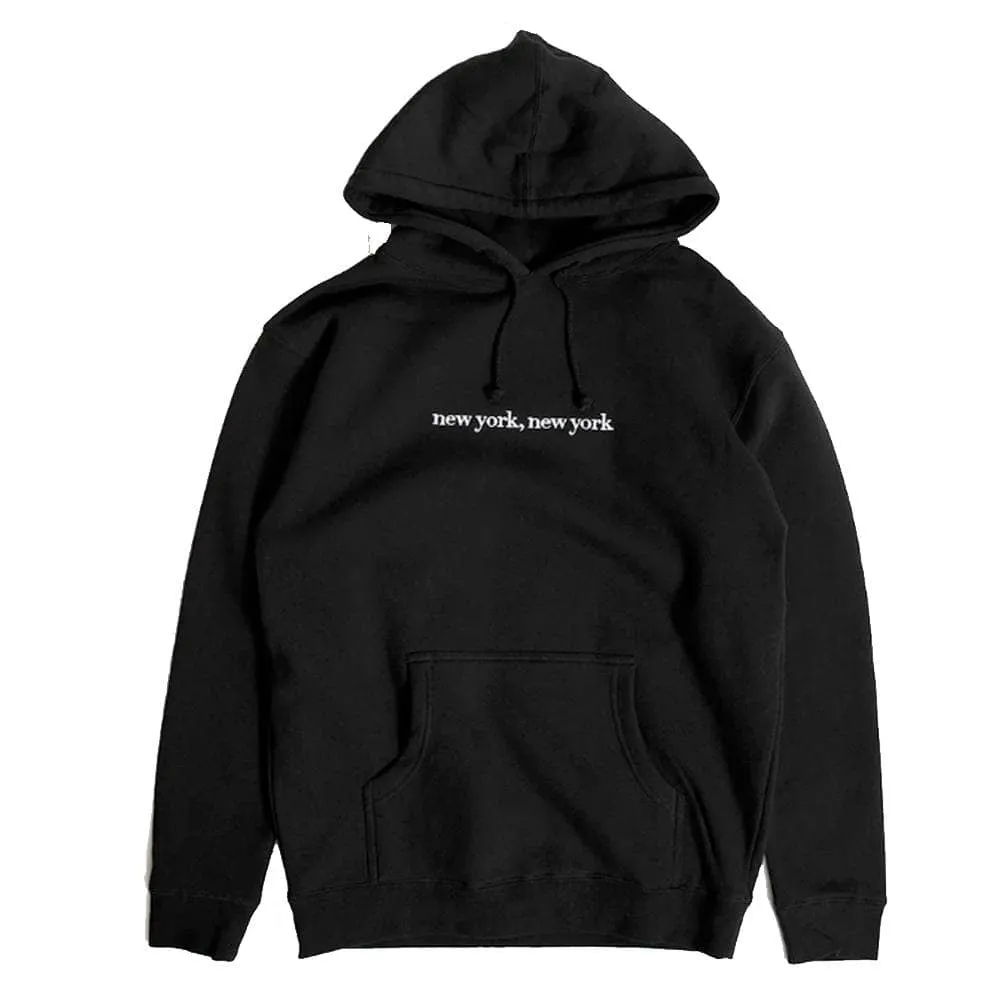 Black Embroidered NYNY Hood