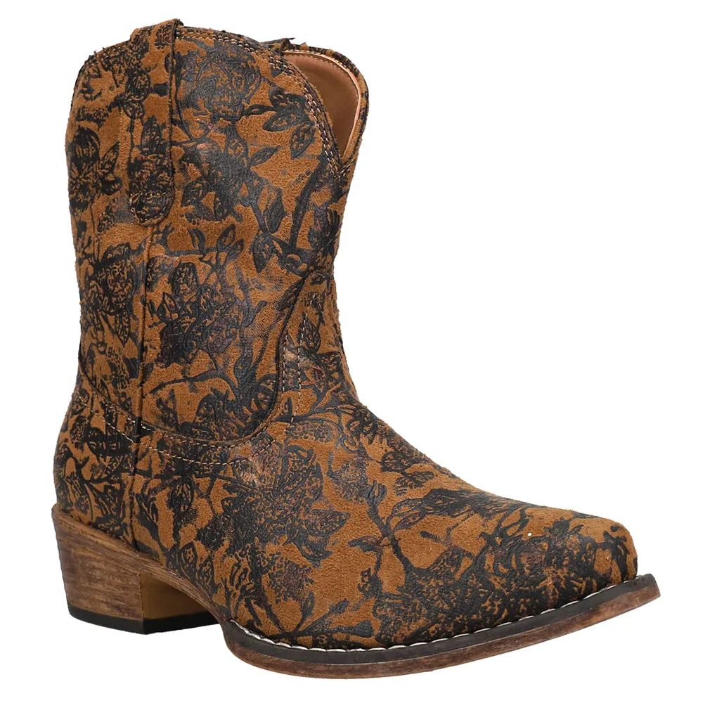 Emma Floral Snip Toe Cowboy Boots