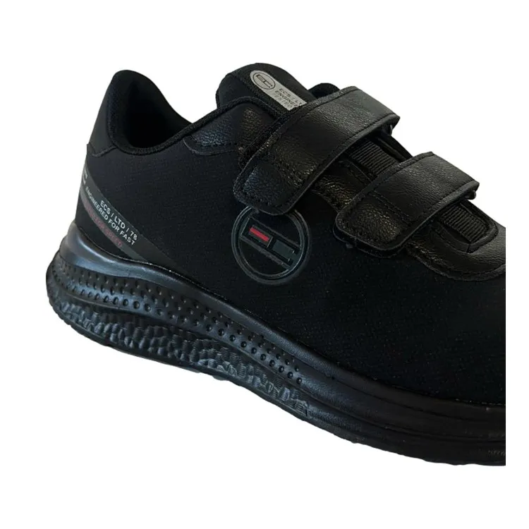 Enrico Coveri 225303 Men's Black Velcro Sneakers