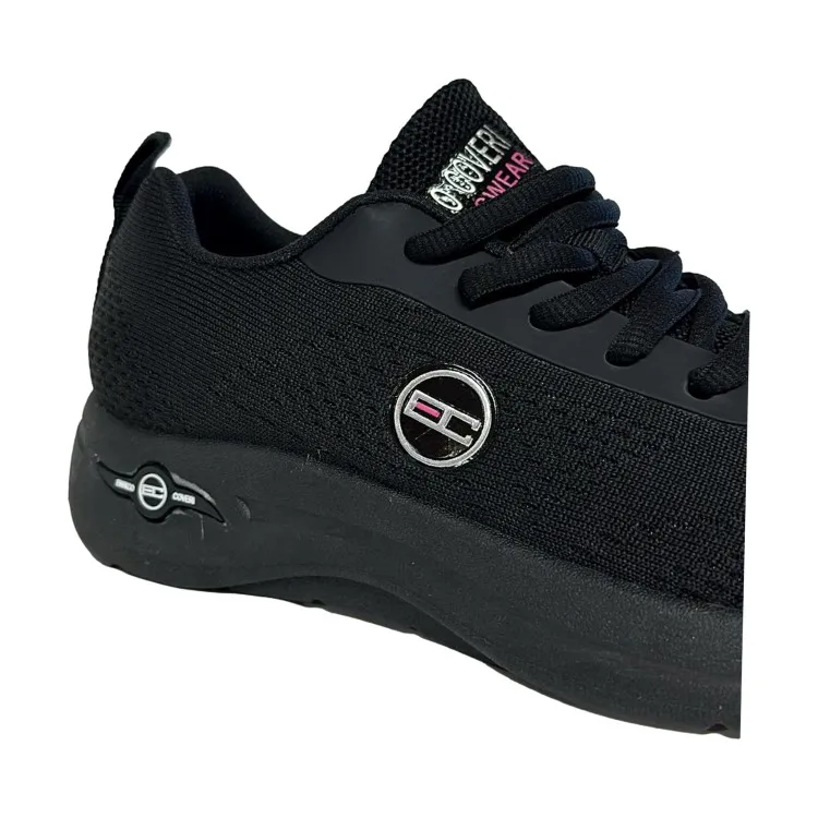 Enrico Coveri Lace-Up Sneakers in Black