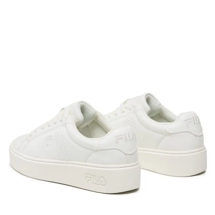 White FILA High-Top Teens Lace-Up Sneakers