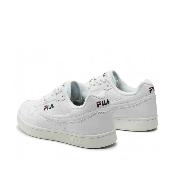 White Lace-Up Sneakers for Teens