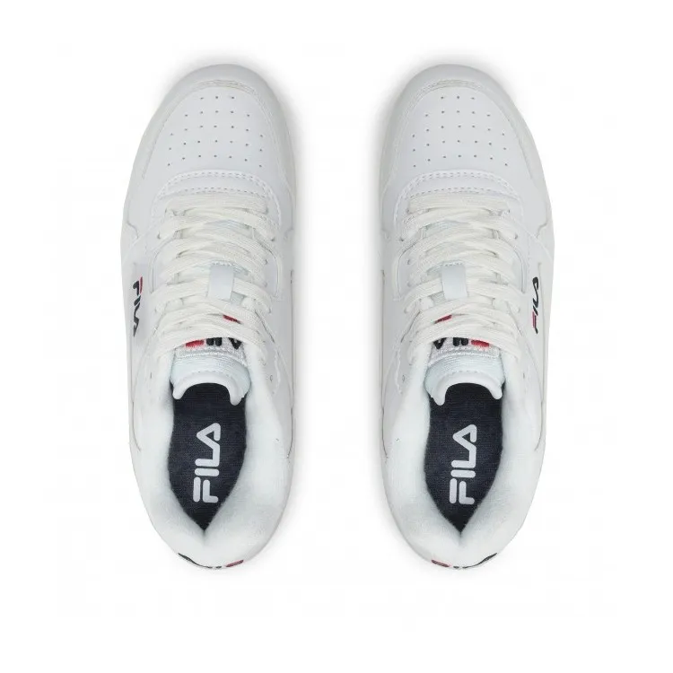 White Lace-Up Sneakers for Teens