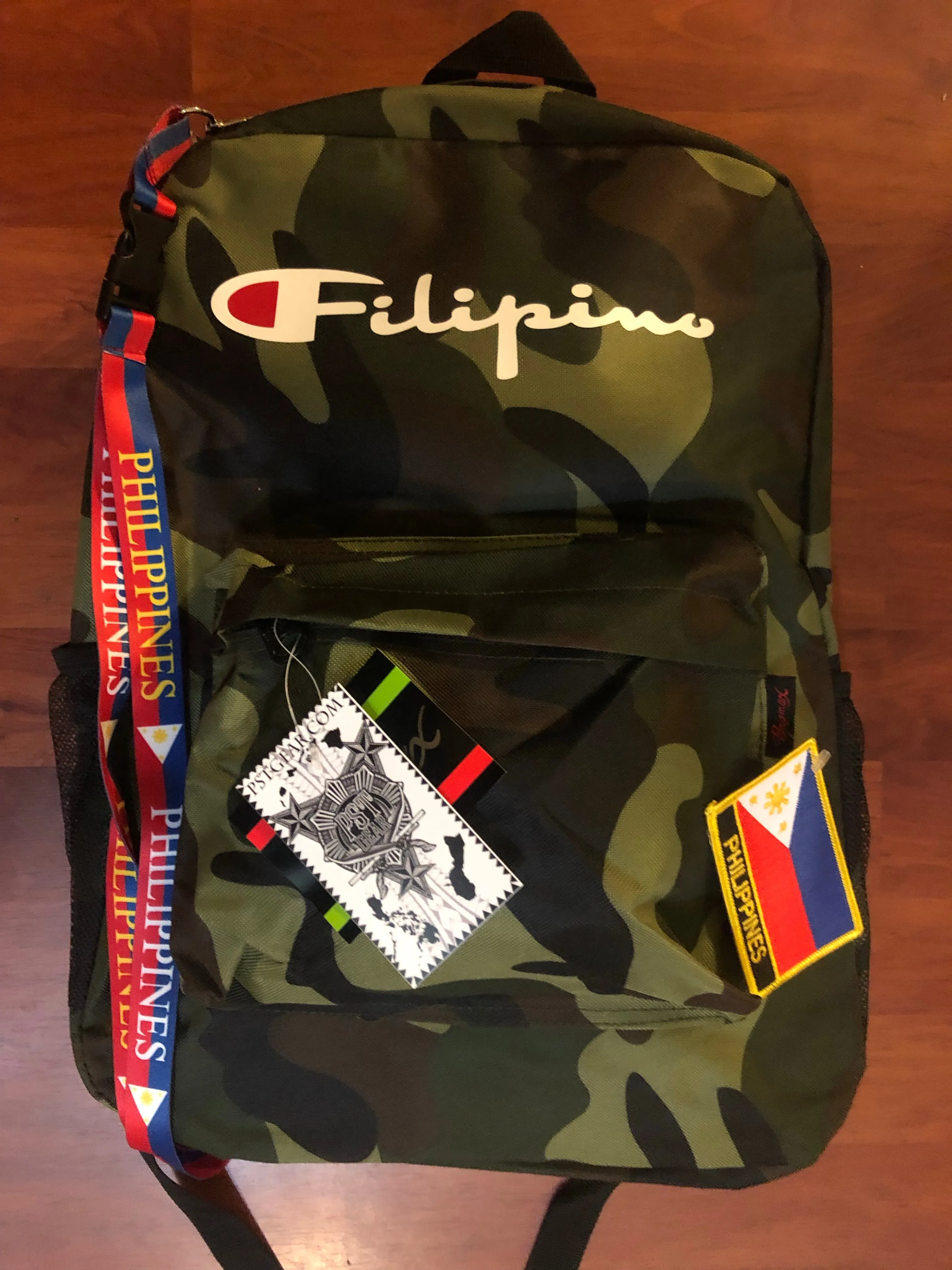 Filipino Champion Backpack Collection. Free Lanyard and Patch