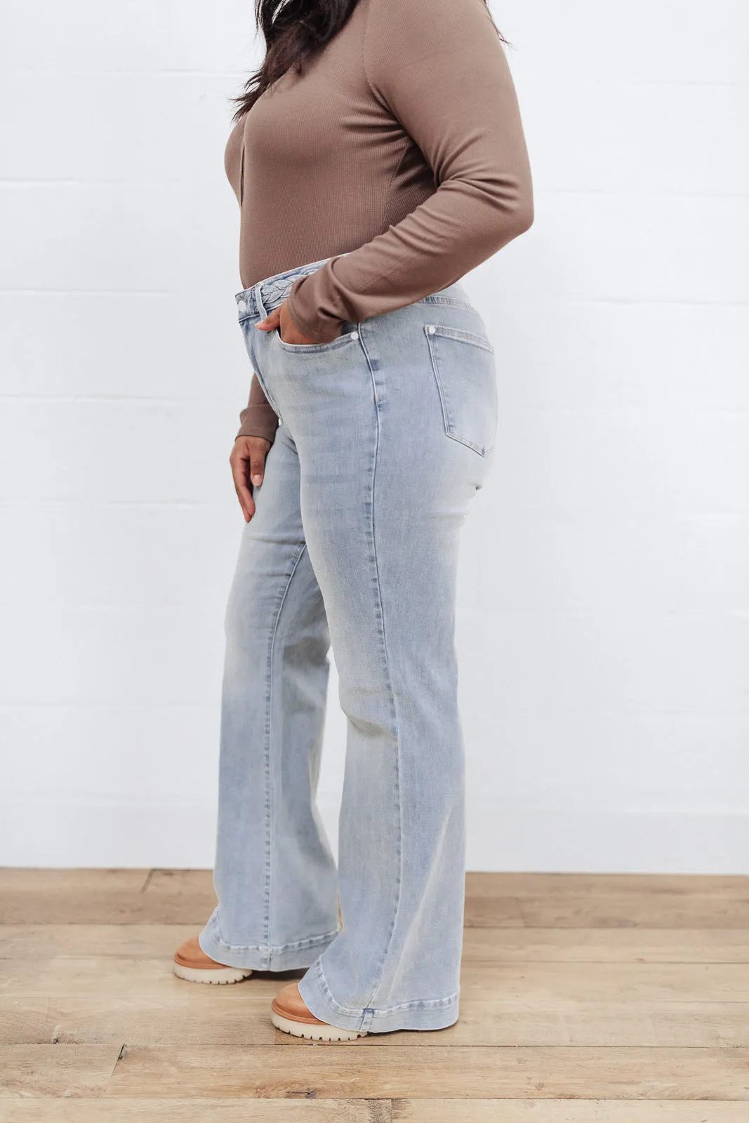 Fiona Braided Waistband High-Rise Jeans