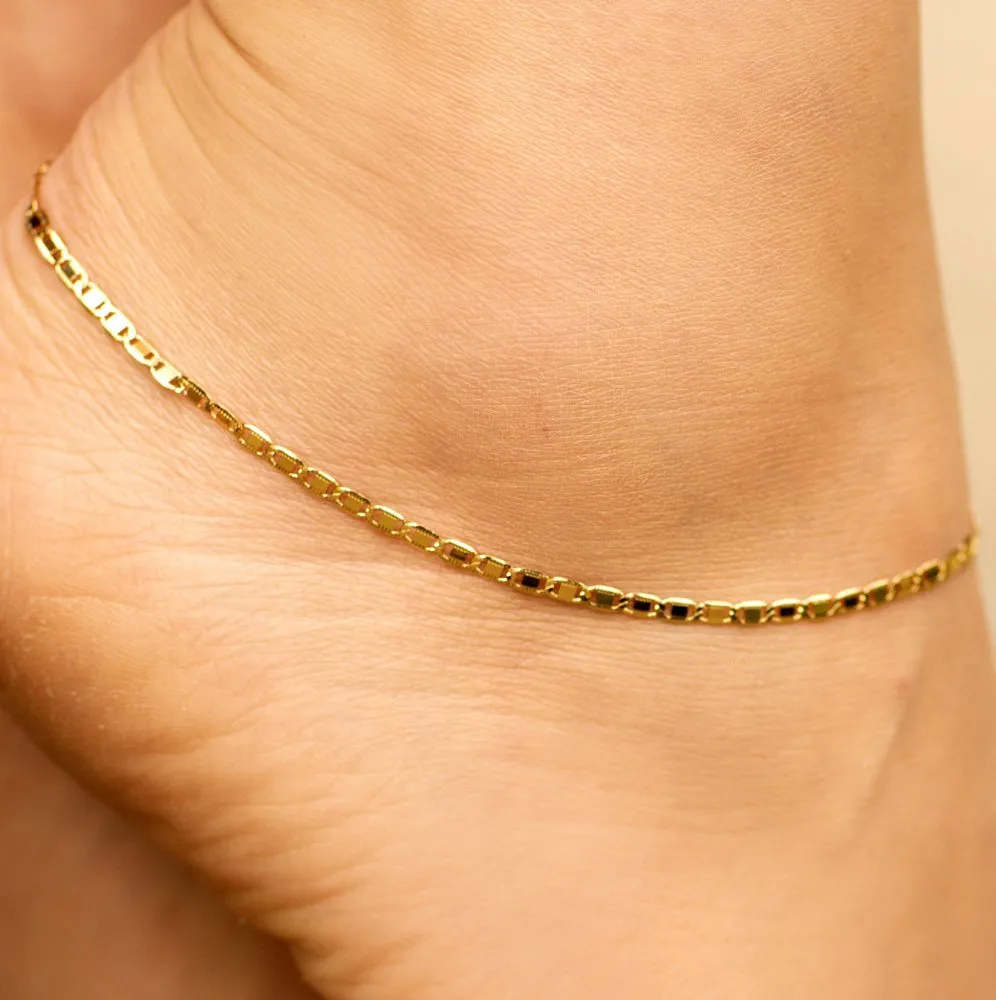 Flat Mariner Link Anklet