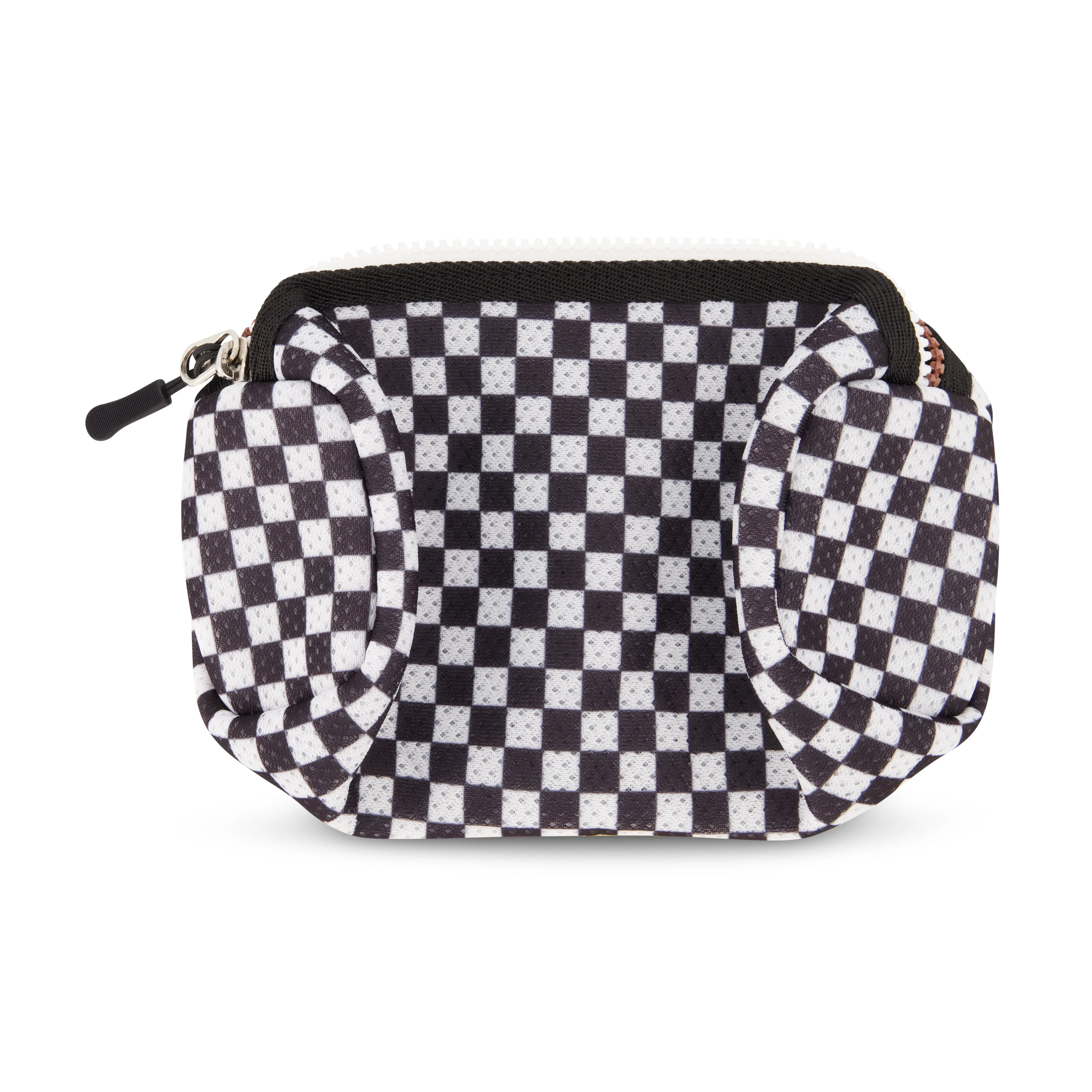 Flat Pencil Pouch Checkered Black