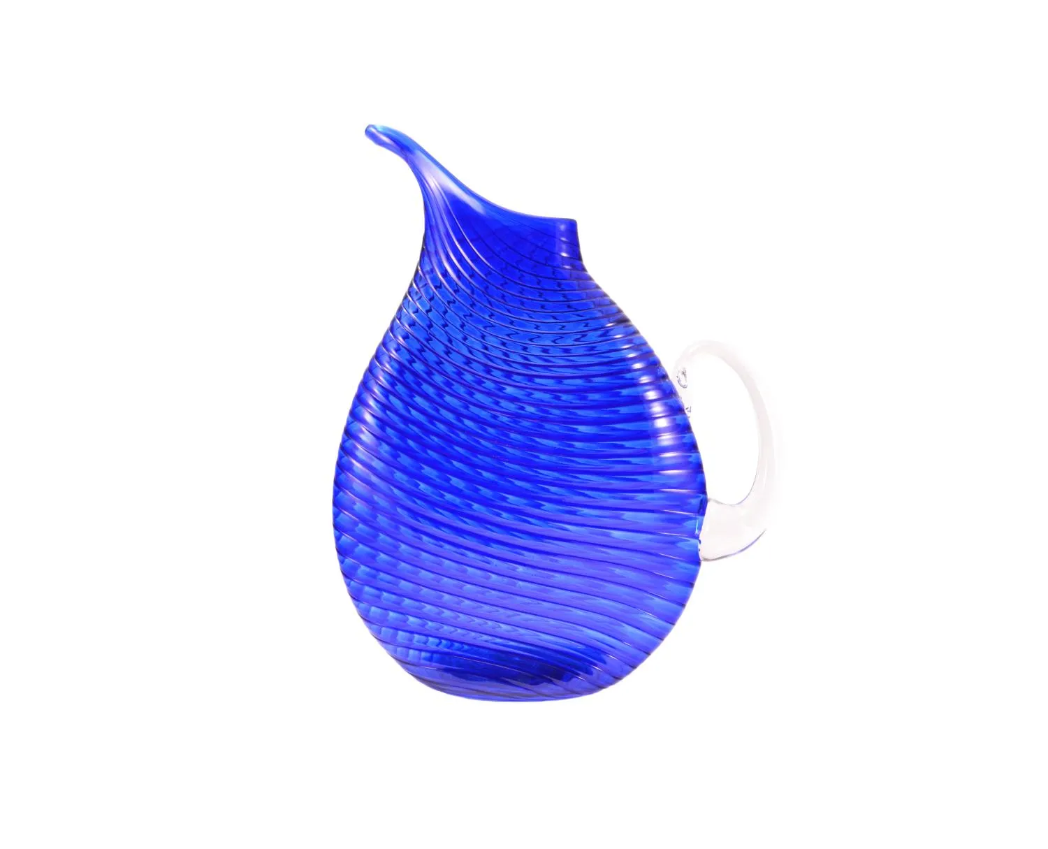 Flat Pitcher in Dark Blue