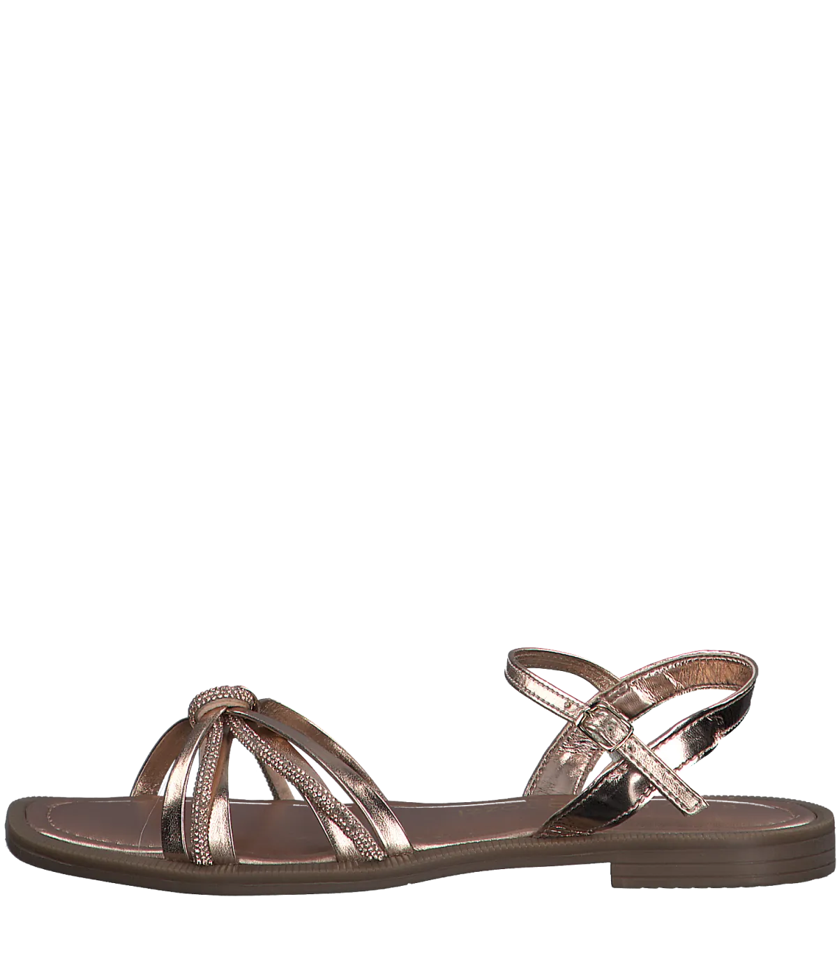 Flat Sandal By Marco Tozzi- Rose Gold