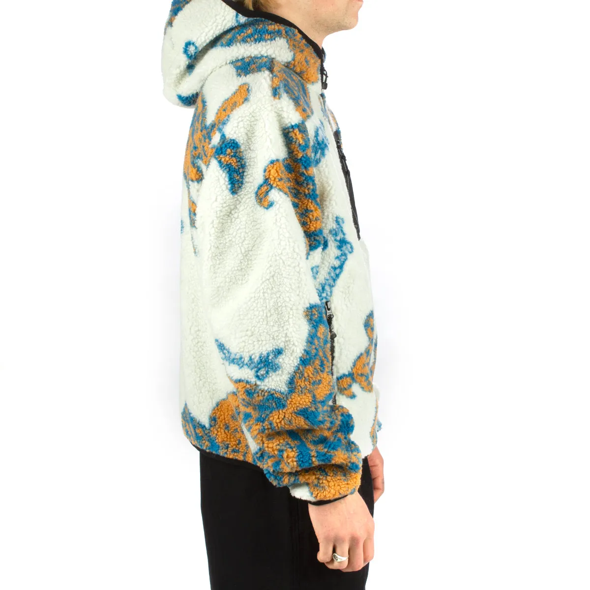 Sherpa Floral Hooded Jacket