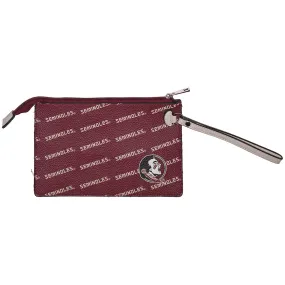 Florida State Seminoles Garnet Logo Wristlet - Small Earth Design