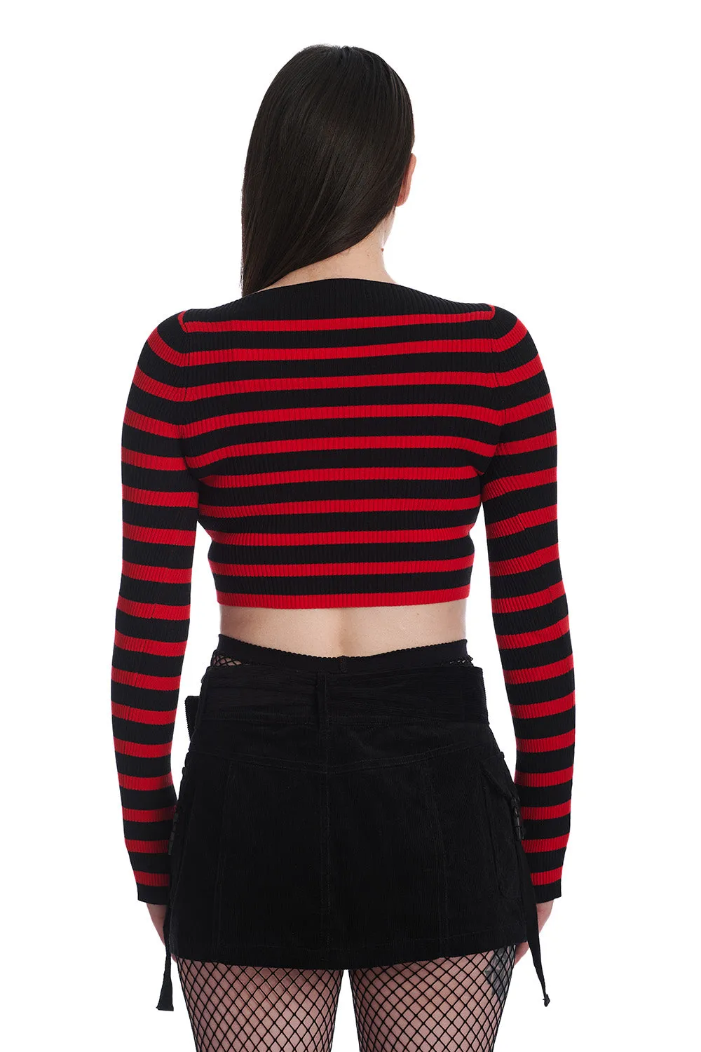 Feminine Striped Sweater - Shop Now