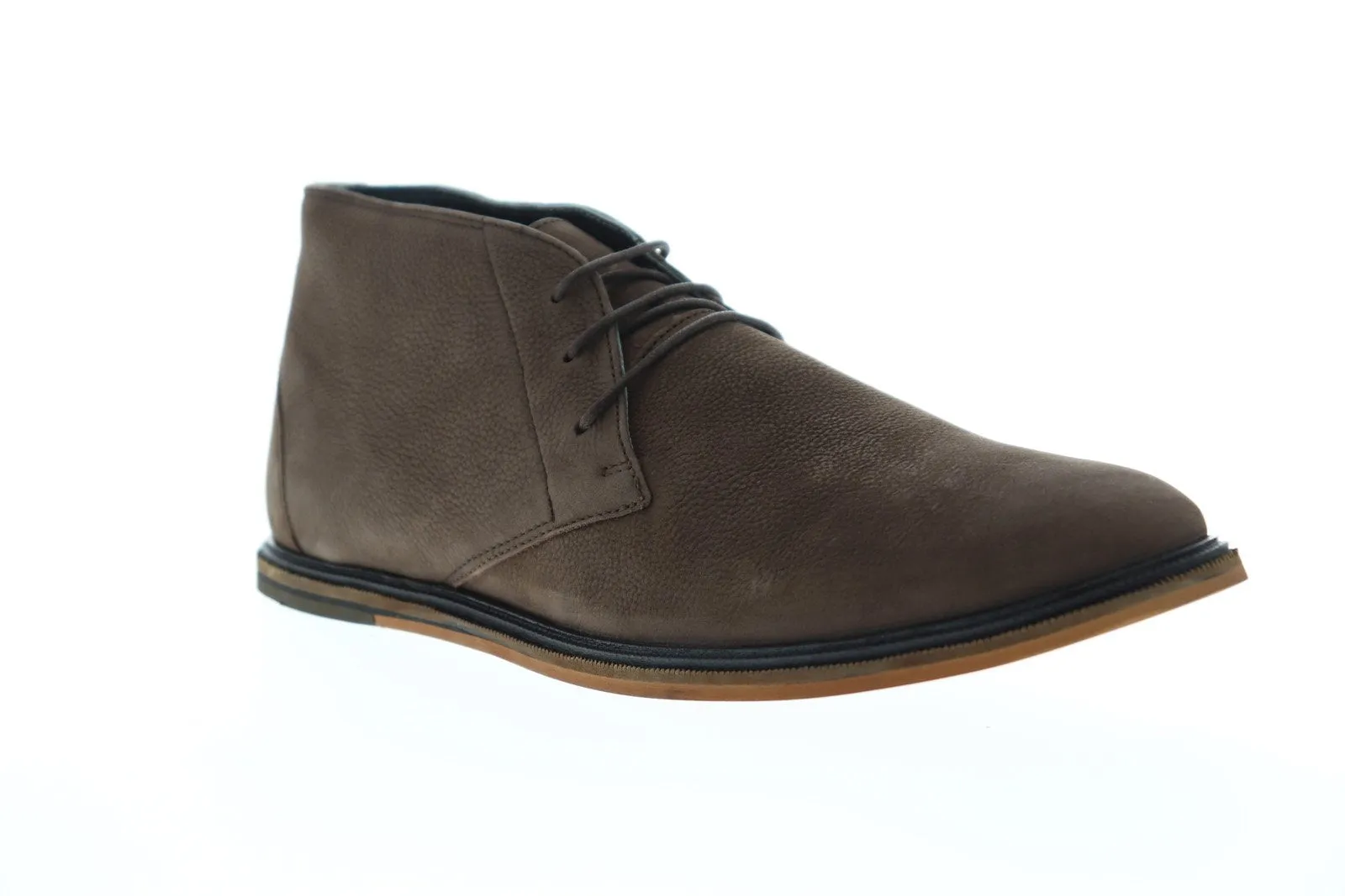 Frank Wright Walker MFW353 Mens Brown Leather Lace Up Chukkas Boots