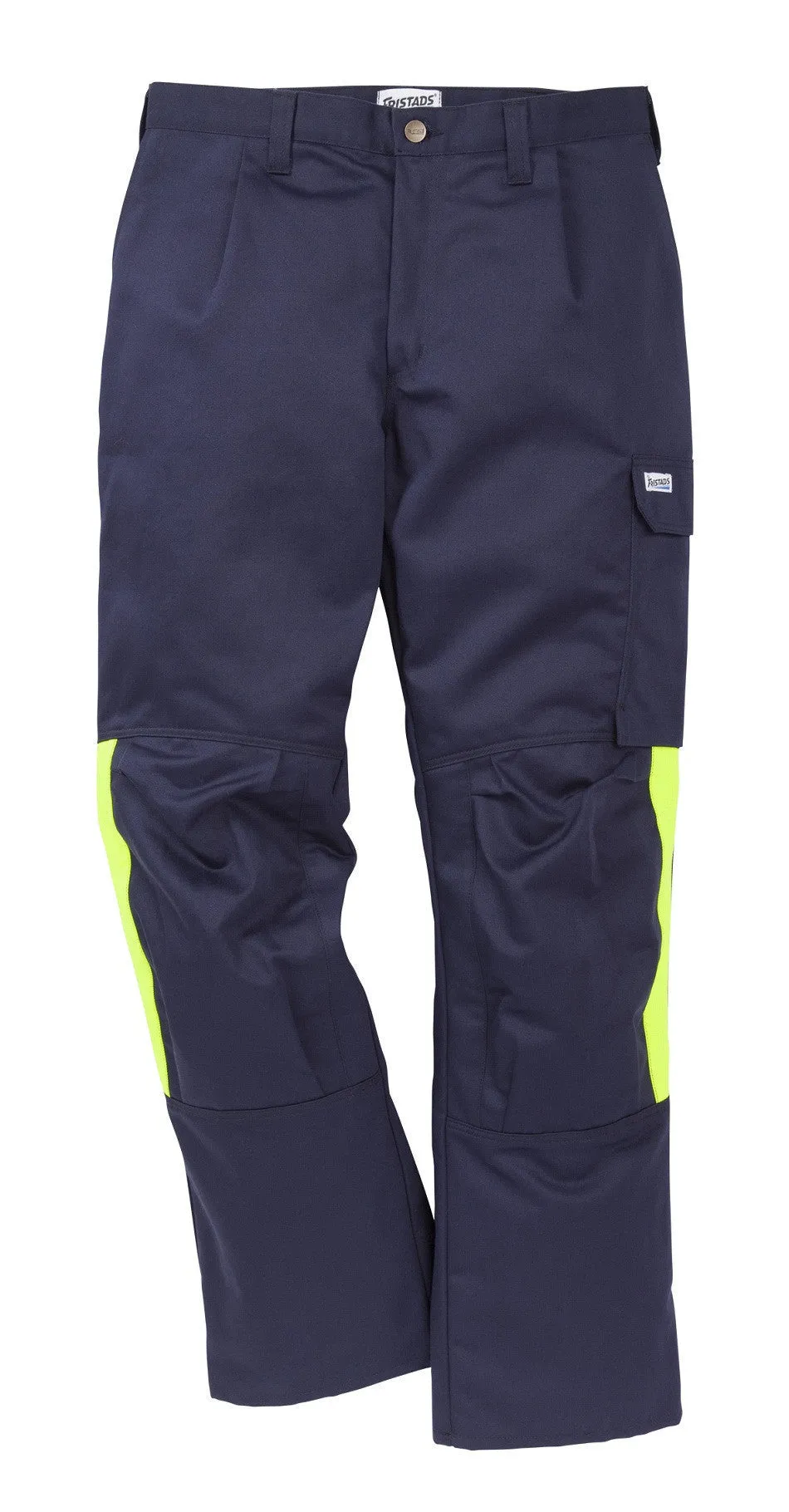 Fristads Kansas 100330 Flam Welding Trousers Dark Navy Yellow