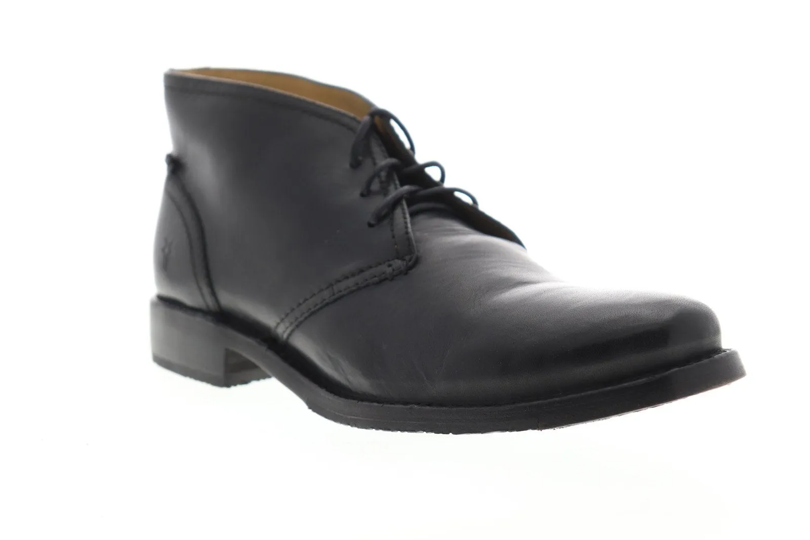 Frye Black Leather Lace Up Chukka Boots for Men - Style 87822