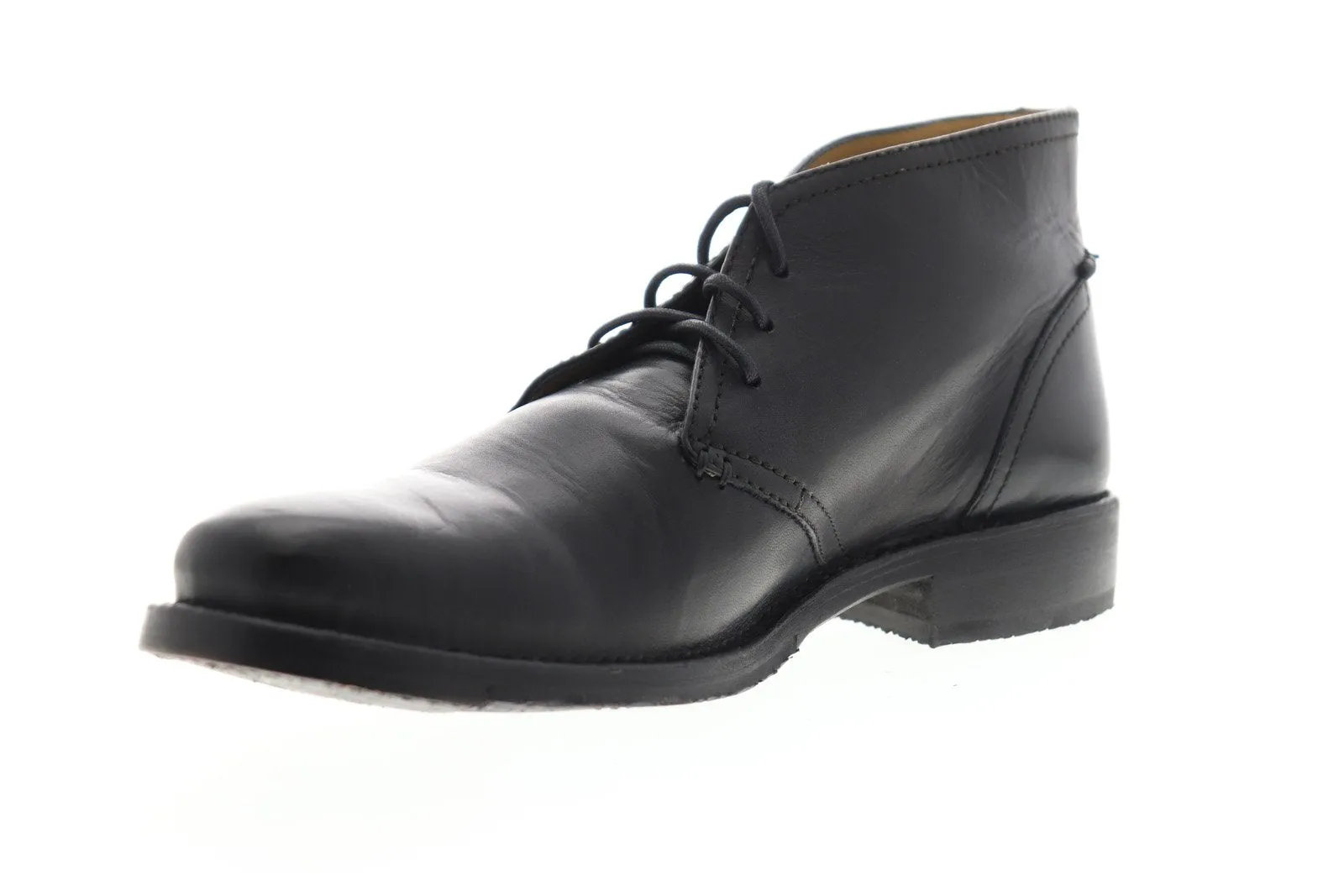 Frye Black Leather Lace Up Chukka Boots for Men - Style 87822